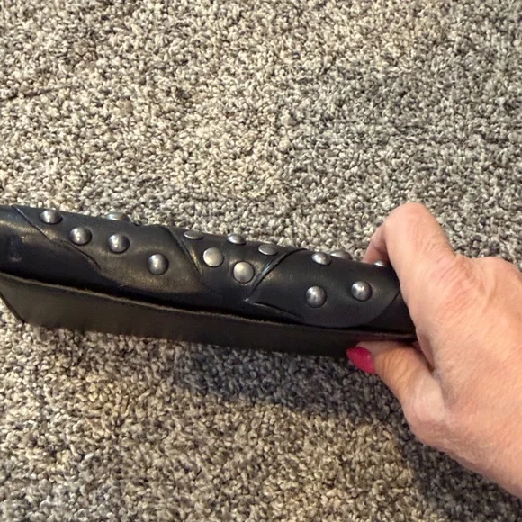 Patricia Nash Studded Black Leather Wallet - Picture 5 of 5